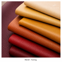 Kulit sintetis : Merah Kuning - Helloilmare